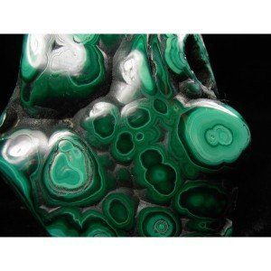 polished bullseye malchite congo