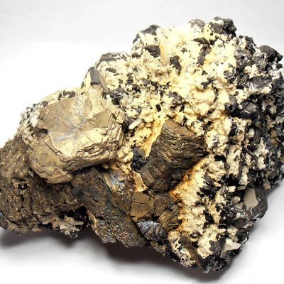 Pyrrhotite on Quartz and Sphalerite Crystals from Dal'negorsk
